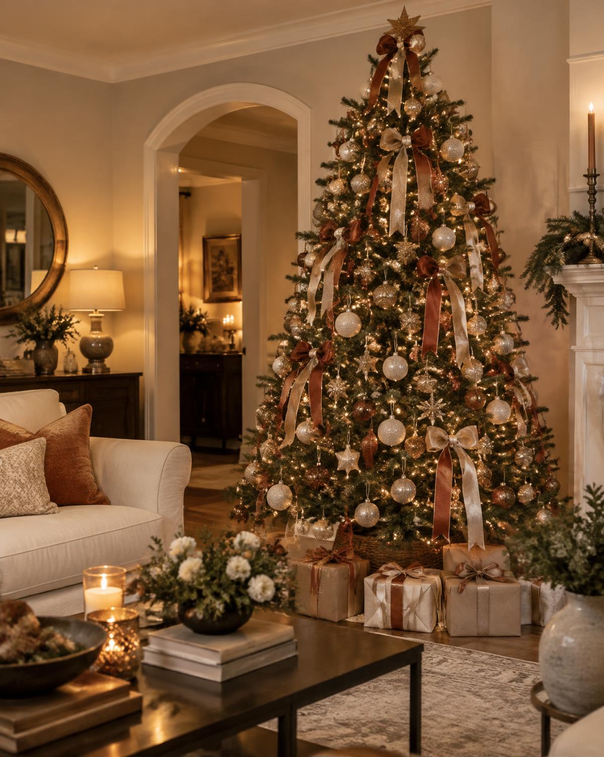 Styled Christmas tree